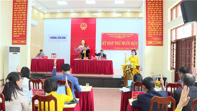 HĐND phường Cẩm Bình tổ chức kỳ họp thường lệ cuối năm 2023