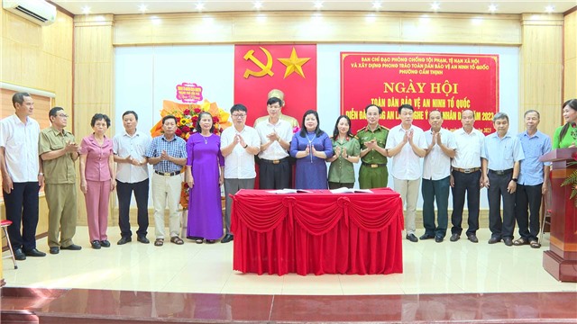 Ngày hội toàn dân bảo vệ ANTQ phường Cẩm Thịnh năm 2023