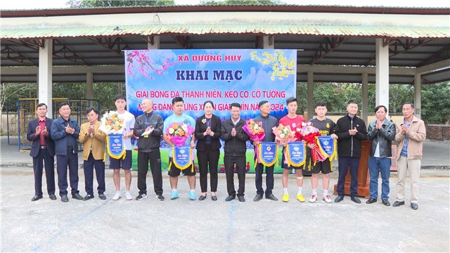 Xã Dương Huy khai mạc giải thể thao mừng Đảng, mừng Xuân Giáp Thìn 2024